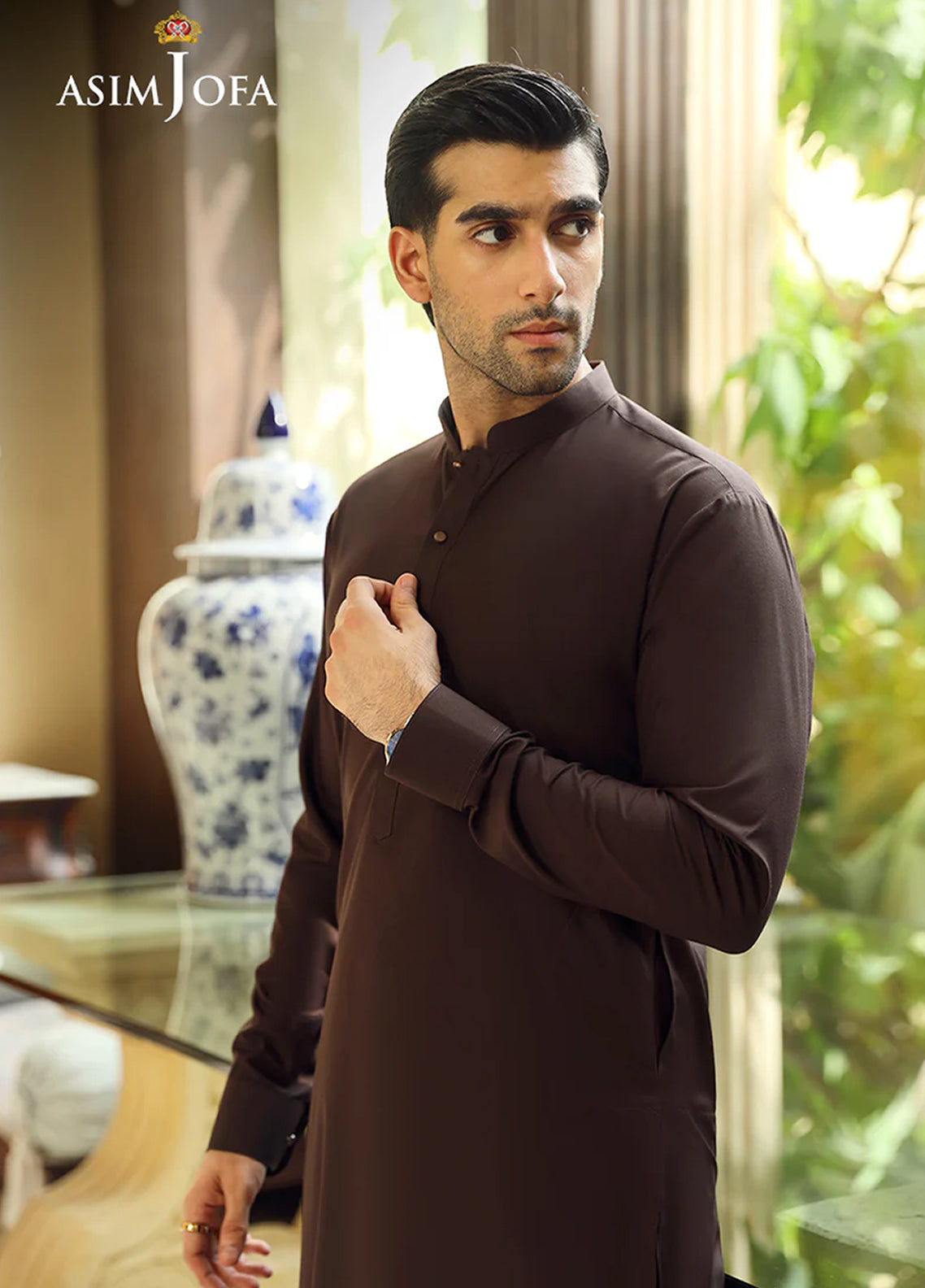 Asim Jofa Men Wash & Wear 2 Piece Unstitched Suit AJ24MB AJMB-04 Asim Jofa Men Wash & Wear 2 Piece Unstitched Suit AJ24MB AJMB-04