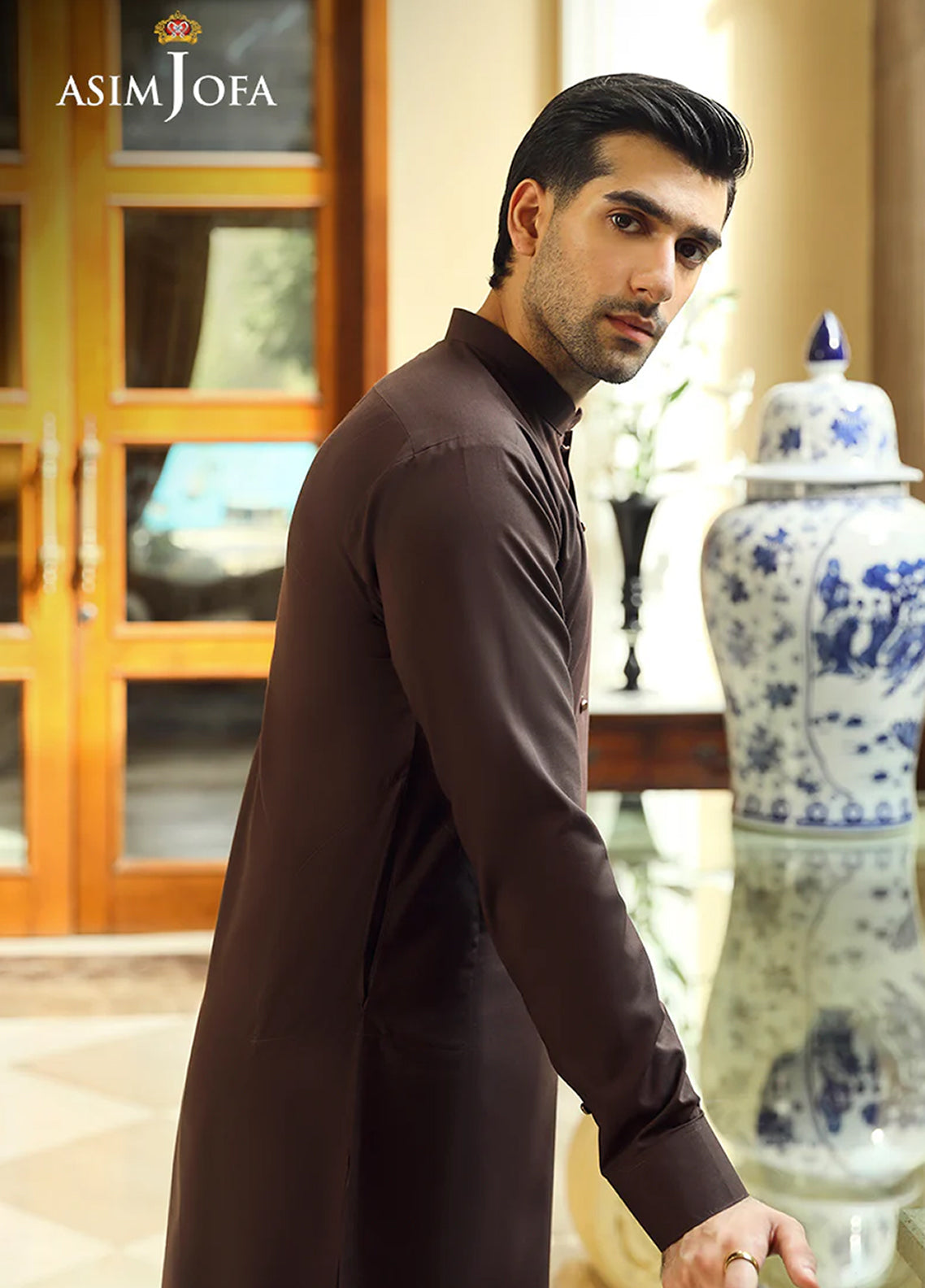 Asim Jofa Men Wash & Wear 2 Piece Unstitched Suit AJ24MB AJMB-04 Asim Jofa Men Wash & Wear 2 Piece Unstitched Suit AJ24MB AJMB-04