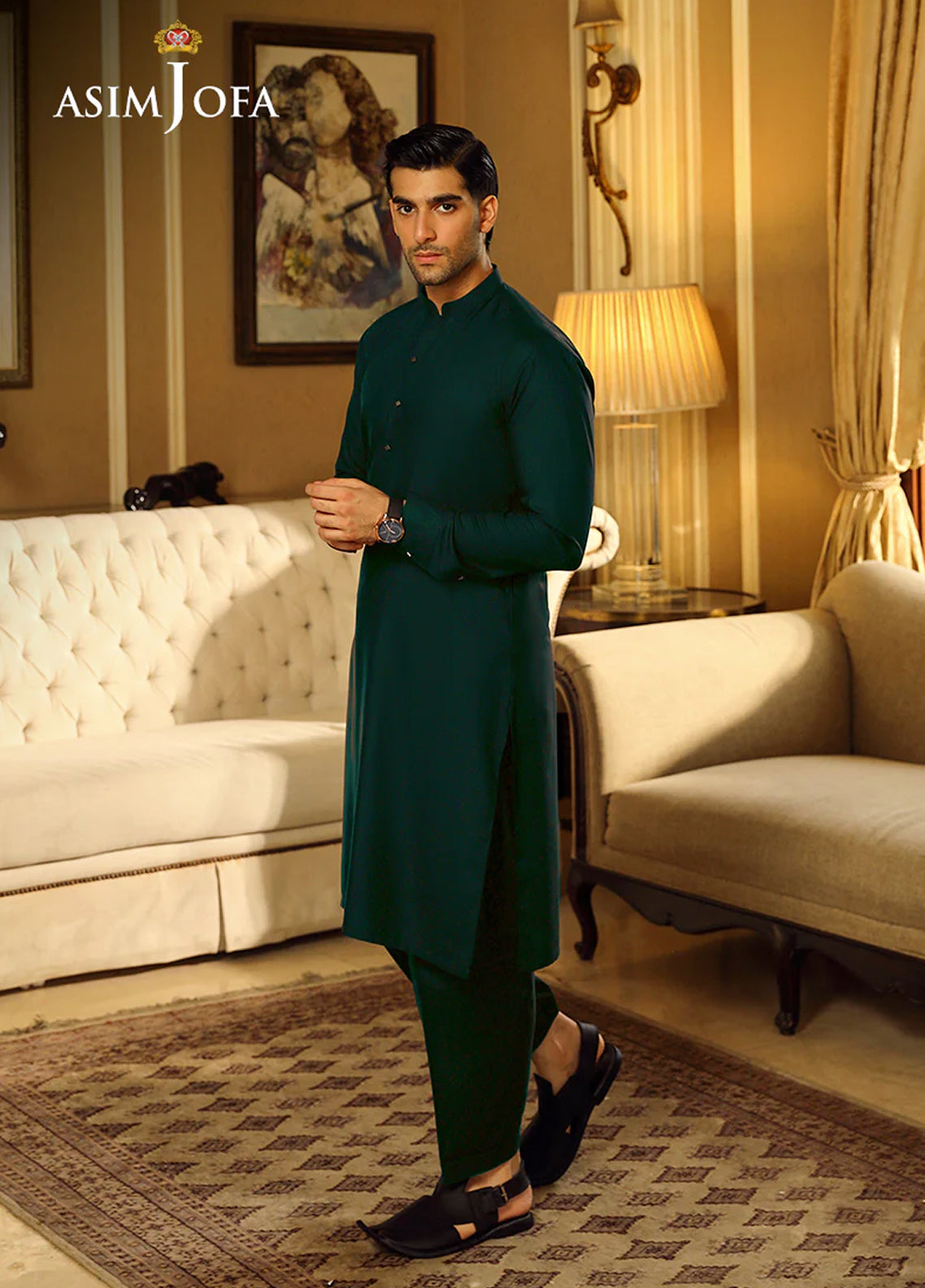 Asim Jofa Men Wash & Wear 2 Piece Unstitched Suit AJ24MB AJMB-06 Asim Jofa Men Wash & Wear 2 Piece Unstitched Suit AJ24MB AJMB-06