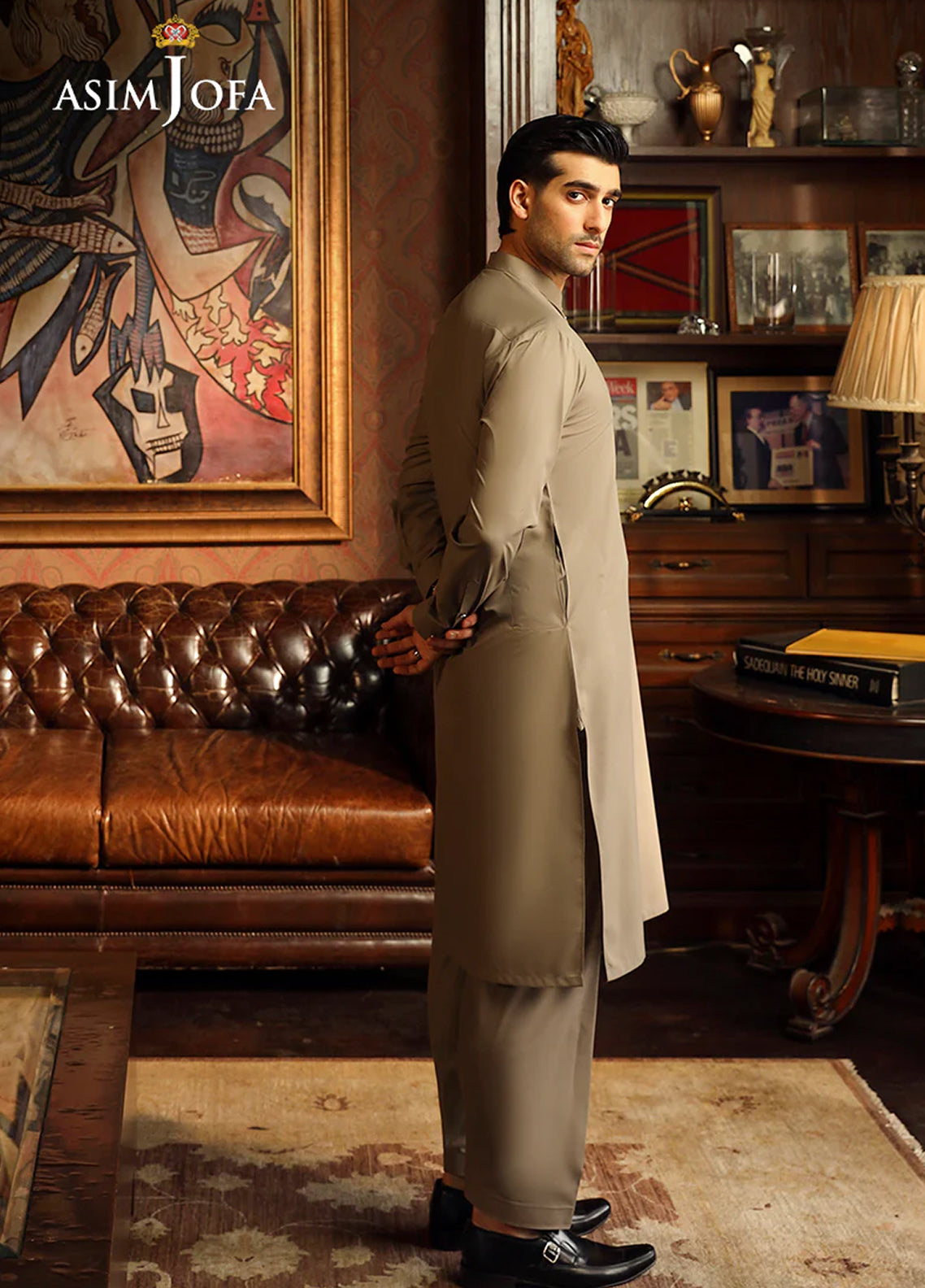 Asim Jofa Men Wash & Wear 2 Piece Unstitched Suit AJ24MB AJMB-07 Asim Jofa Men Wash & Wear 2 Piece Unstitched Suit AJ24MB AJMB-07