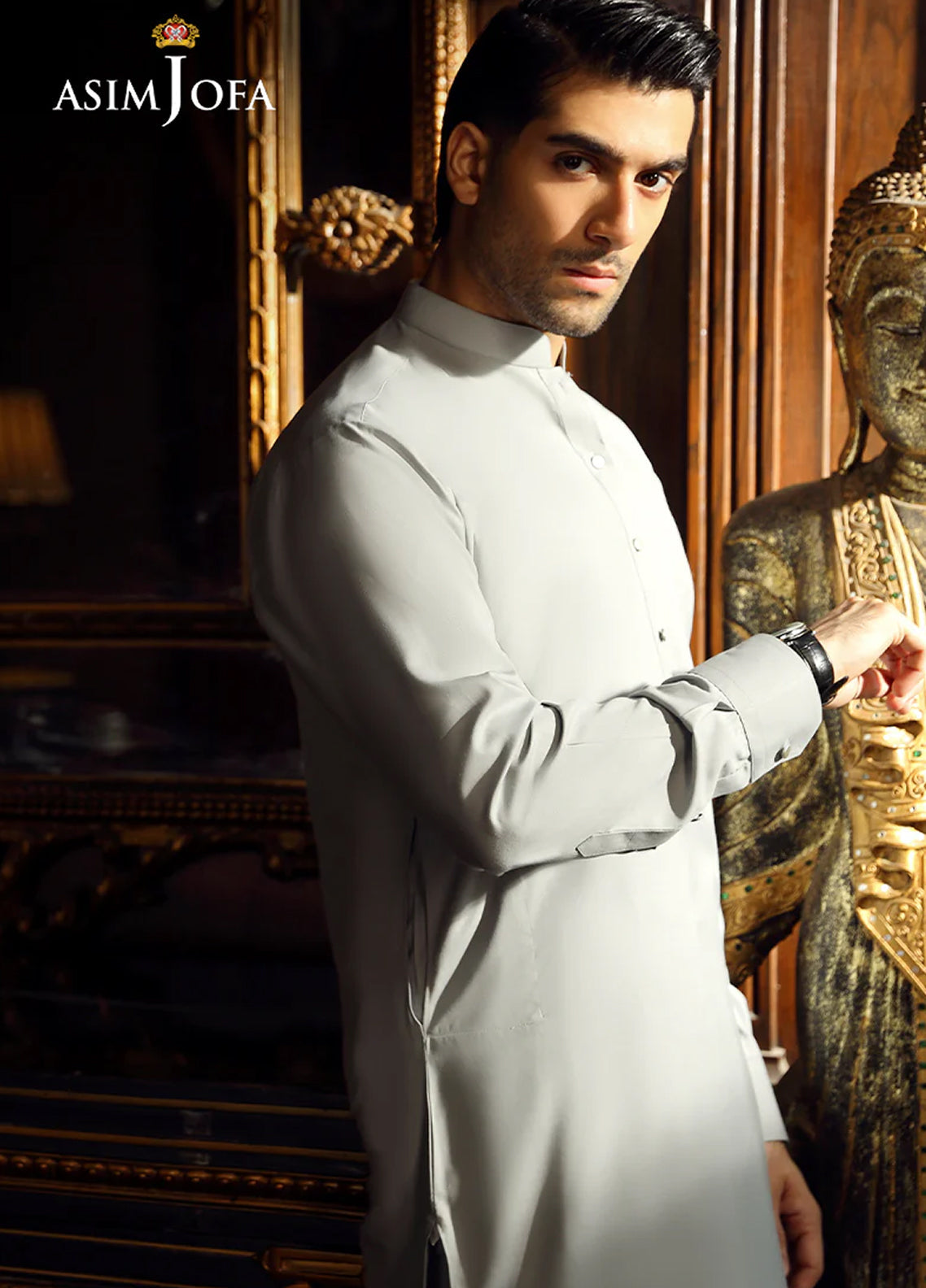 Asim Jofa Men Wash & Wear 2 Piece Unstitched Suit AJ24MB AJMB-08 Asim Jofa Men Wash & Wear 2 Piece Unstitched Suit AJ24MB AJMB-08
