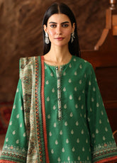 Asim Jofa Printed Khaddar Winter 3 Piece Unstitched Suit AJ24UW AJUW-32