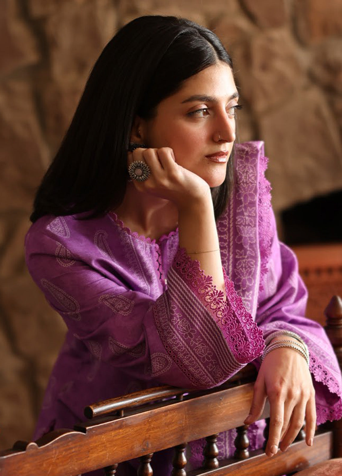Asim Jofa Printed Khaddar Winter 3 Piece Unstitched Suit AJ24UW AJUW-34 Asim Jofa Printed Khaddar Winter 3 Piece Unstitched Suit AJ24UW AJUW-34