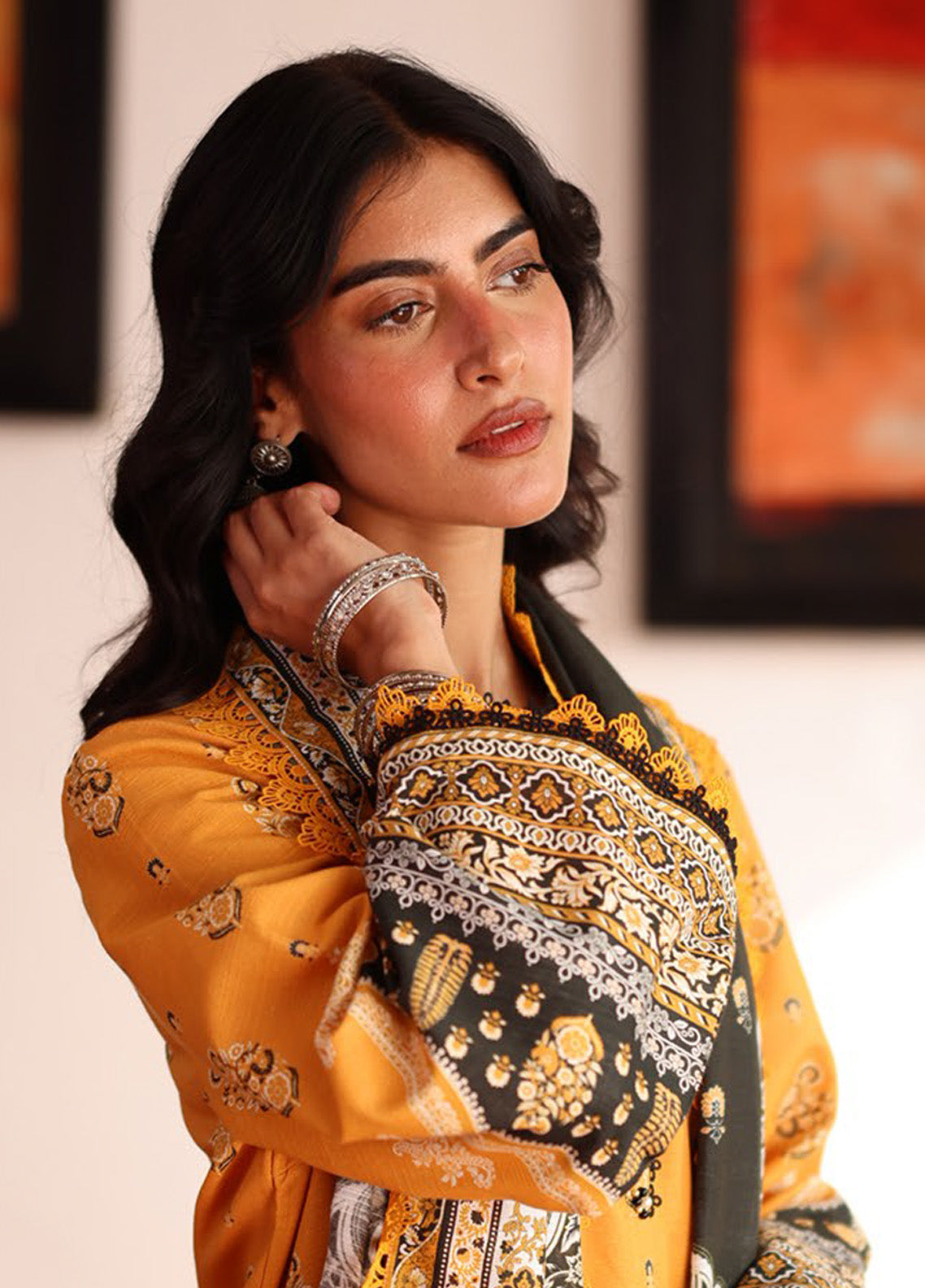 Asim Jofa Printed Khaddar Winter 3 Piece Unstitched Suit AJ24UW AJUW-38 Asim Jofa Printed Khaddar Winter 3 Piece Unstitched Suit AJ24UW AJUW-38