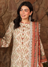 Asim Jofa Printed Khaddar Winter 3 Piece Unstitched Suit AJ24UW AJUW-44