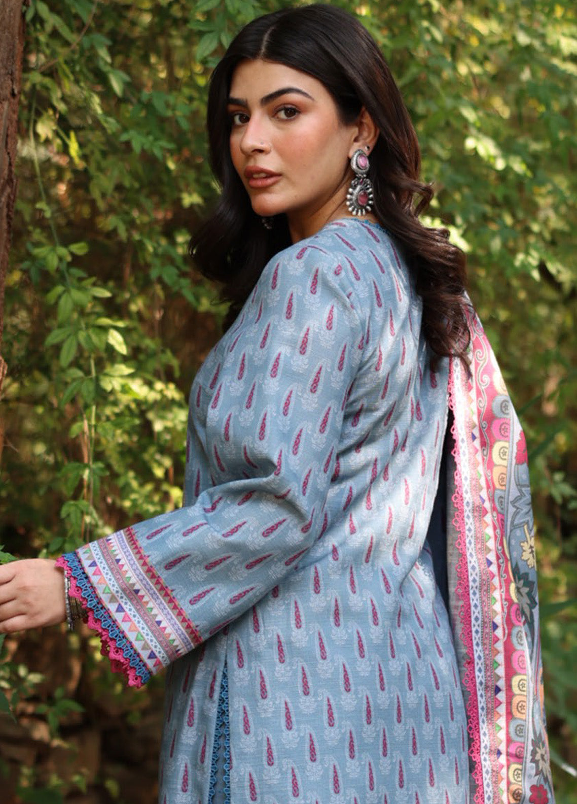 Asim Jofa Printed Khaddar Winter 3 Piece Unstitched Suit AJ24UW AJUW-45 Asim Jofa Printed Khaddar Winter 3 Piece Unstitched Suit AJ24UW AJUW-45