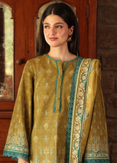 Asim Jofa Printed Khaddar Winter 3 Piece Unstitched Suit AJ24UW AJUW-49