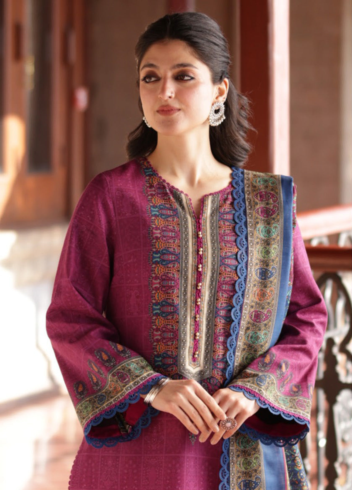 Asim Jofa Printed Khaddar Winter 3 Piece Unstitched Suit AJ24UW AJUW-51 Asim Jofa Printed Khaddar Winter 3 Piece Unstitched Suit AJ24UW AJUW-51