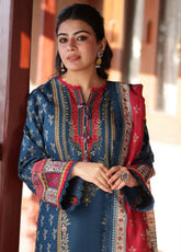 Asim Jofa Printed Khaddar Winter 3 Piece Unstitched Suit AJ24UW AJUW-53