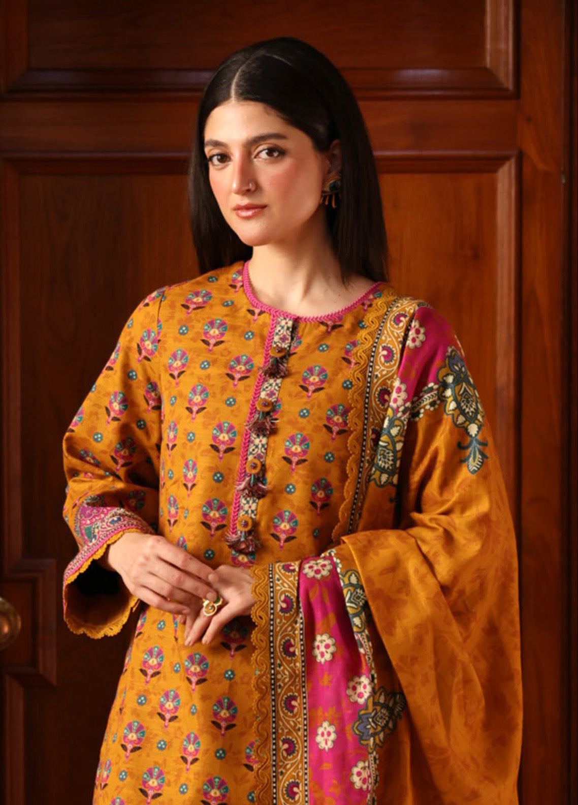 Asim Jofa Printed Khaddar Winter 3 Piece Unstitched Suit AJ24UW AJUW-56 Asim Jofa Printed Khaddar Winter 3 Piece Unstitched Suit AJ24UW AJUW-56