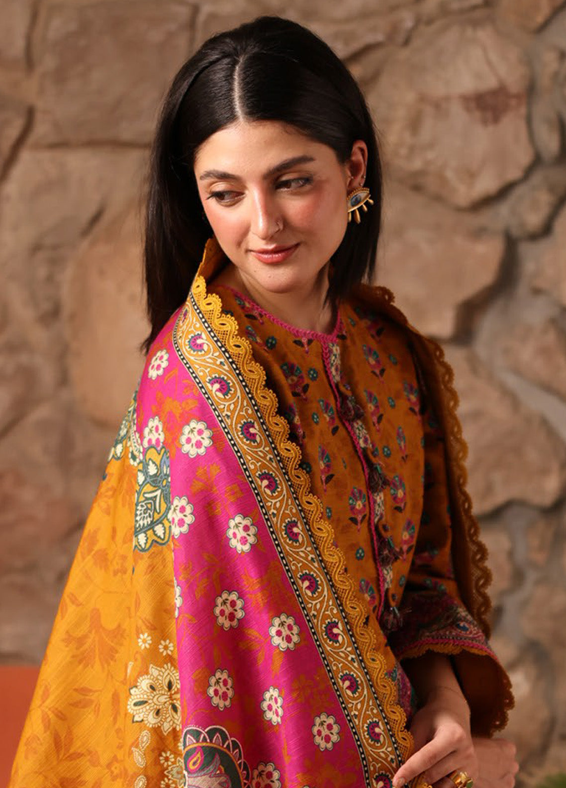 Asim Jofa Printed Khaddar Winter 3 Piece Unstitched Suit AJ24UW AJUW-56 Asim Jofa Printed Khaddar Winter 3 Piece Unstitched Suit AJ24UW AJUW-56