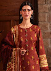 Asim Jofa Printed Khaddar Winter 3 Piece Unstitched Suit AJ24UW AJUW-59