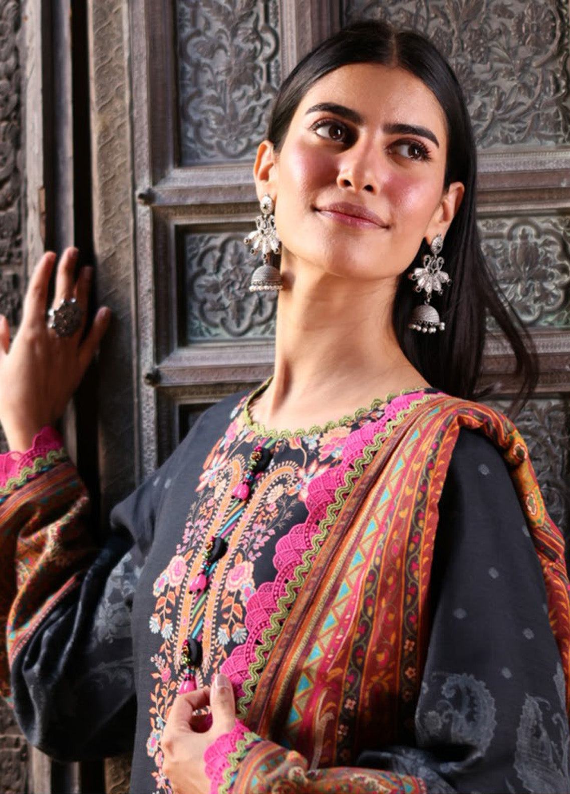 Asim Jofa Printed Khaddar Winter 3 Piece Unstitched Suit AJ24UW AJUW-60 Asim Jofa Printed Khaddar Winter 3 Piece Unstitched Suit AJ24UW AJUW-60