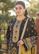 Asim Jofa Printed Viscose Winter 3 Piece Unstitched Suit AJ24UW AJUW-69
