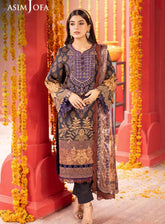 Asra By Asim Jofa Eid Festive Jacquard 3 Piece Unstitched Suit AJ24AE AJRA-01