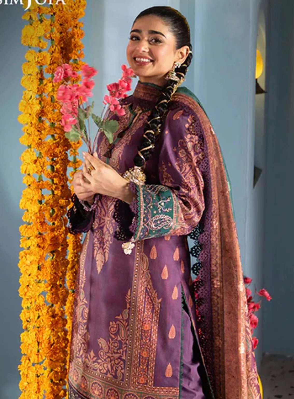 Asra By Asim Jofa Eid Festive Jacquard 3 Piece Unstitched Suit AJ24AE AJRA-02 Asra By Asim Jofa Eid Festive Jacquard 3 Piece Unstitched Suit AJ24AE AJRA-02