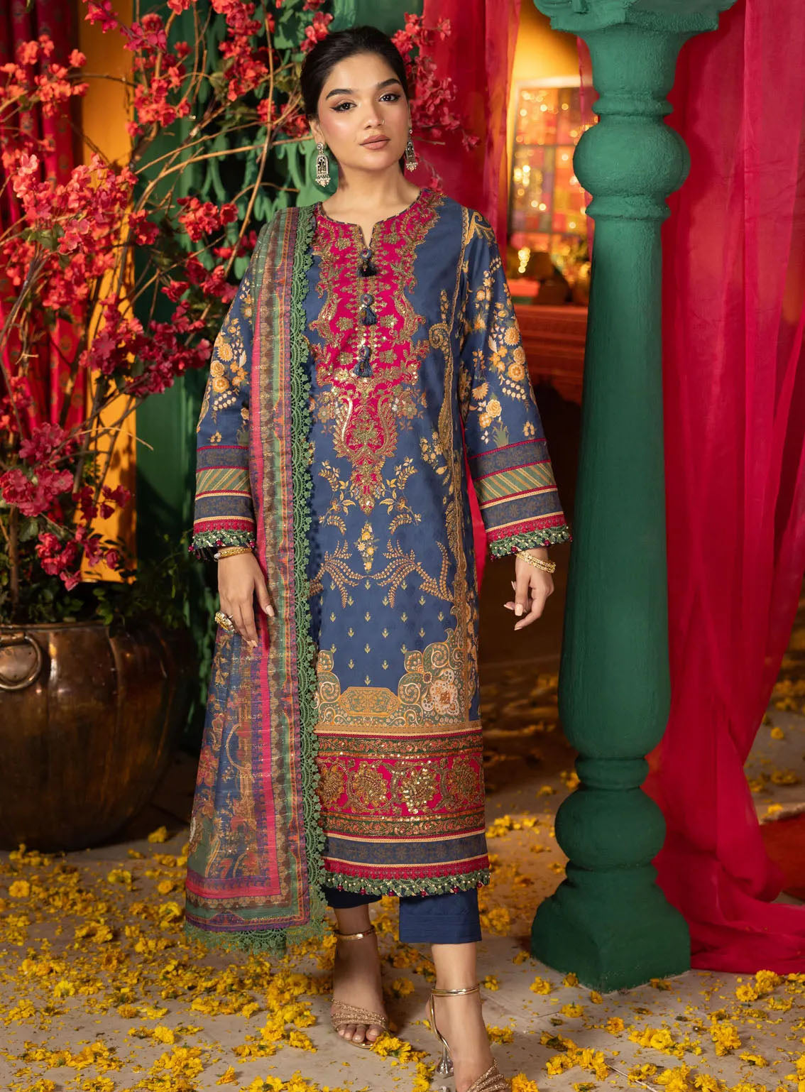 Asra By Asim Jofa Eid Festive Jacquard 3 Piece Unstitched Suit AJ24AE AJRA-03 Asra By Asim Jofa Eid Festive Jacquard 3 Piece Unstitched Suit AJ24AE AJRA-03