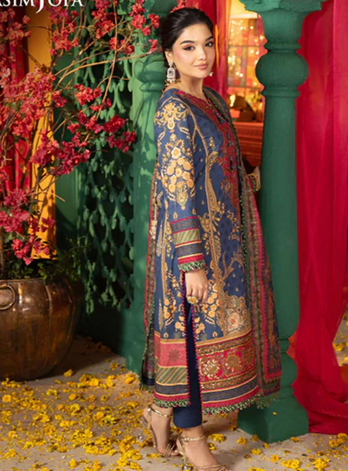Asra By Asim Jofa Eid Festive Jacquard 3 Piece Unstitched Suit AJ24AE AJRA-03 Asra By Asim Jofa Eid Festive Jacquard 3 Piece Unstitched Suit AJ24AE AJRA-03