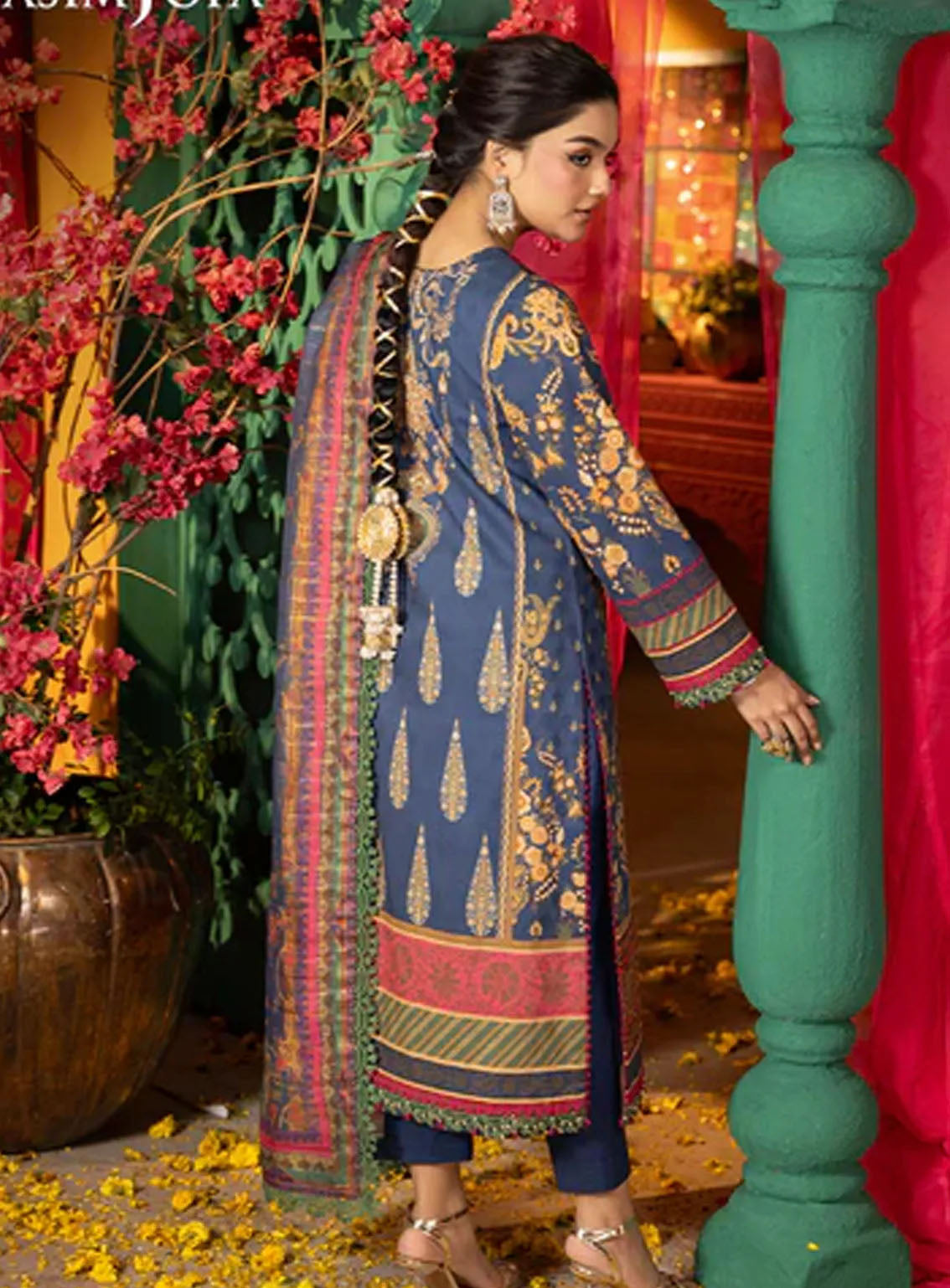 Asra By Asim Jofa Eid Festive Jacquard 3 Piece Unstitched Suit AJ24AE AJRA-03 Asra By Asim Jofa Eid Festive Jacquard 3 Piece Unstitched Suit AJ24AE AJRA-03