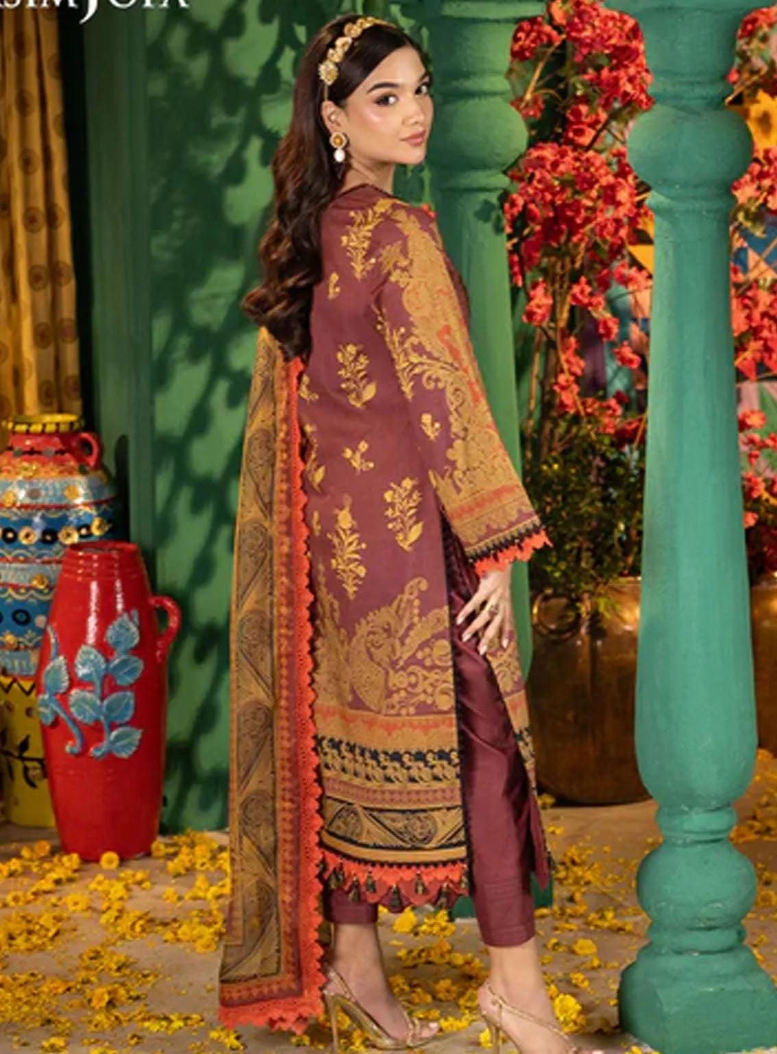 Asra By Asim Jofa Eid Festive Jacquard 3 Piece Unstitched Suit AJ24AE AJRA-04 Asra By Asim Jofa Eid Festive Jacquard 3 Piece Unstitched Suit AJ24AE AJRA-04