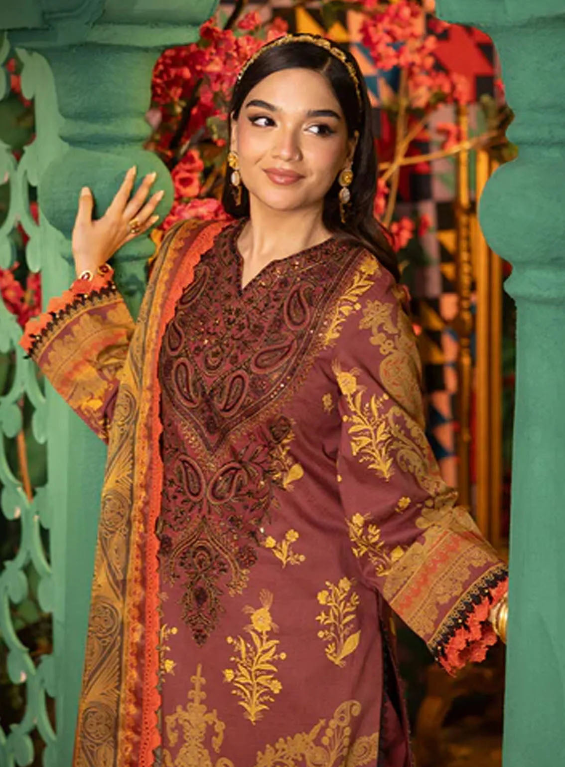 Asra By Asim Jofa Eid Festive Jacquard 3 Piece Unstitched Suit AJ24AE AJRA-04 Asra By Asim Jofa Eid Festive Jacquard 3 Piece Unstitched Suit AJ24AE AJRA-04