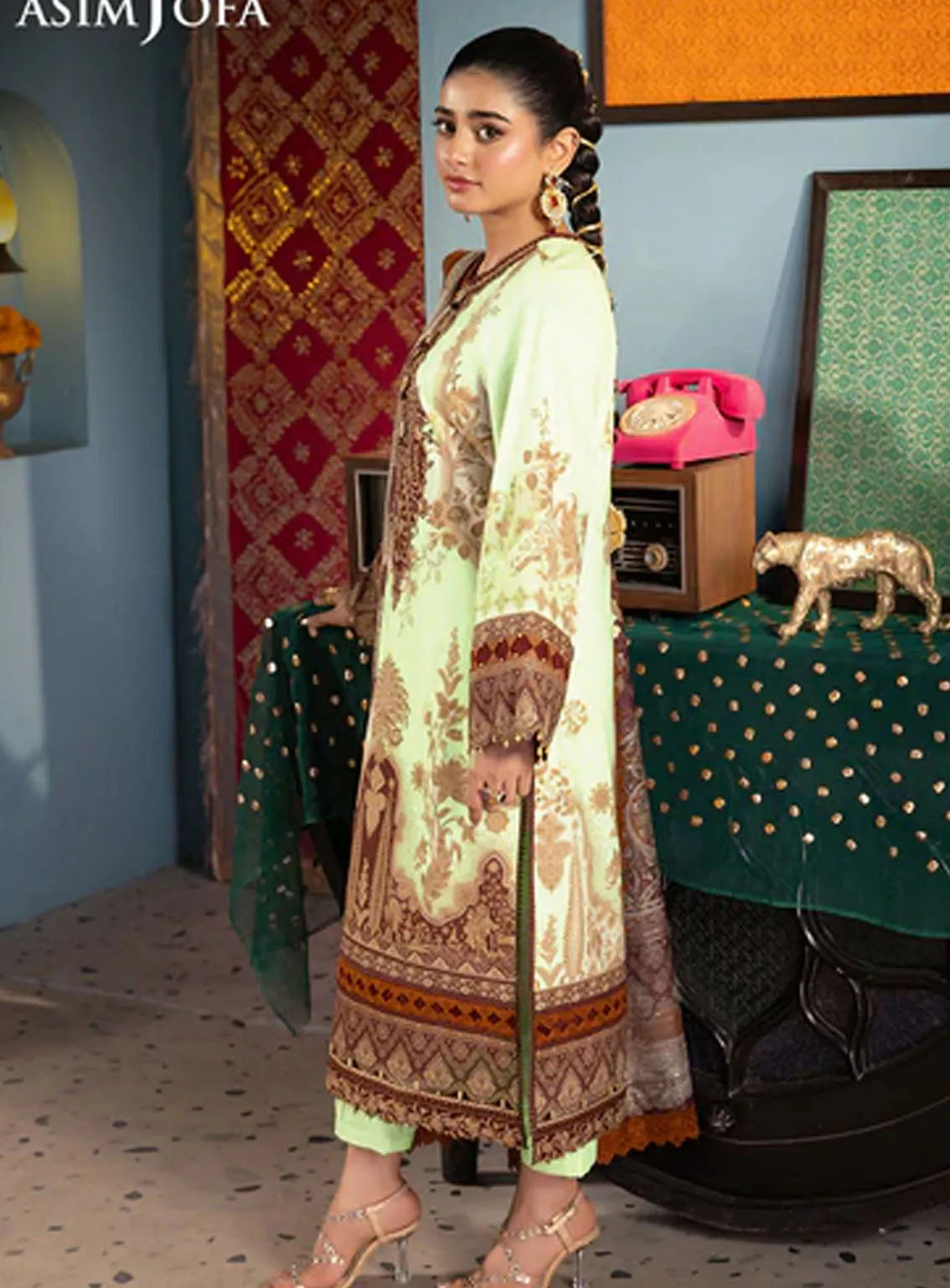 Asra By Asim Jofa Eid Festive Lawn 3 Piece Unstitched Suit AJ24AE AJRA-05 Asra By Asim Jofa Eid Festive Lawn 3 Piece Unstitched Suit AJ24AE AJRA-05