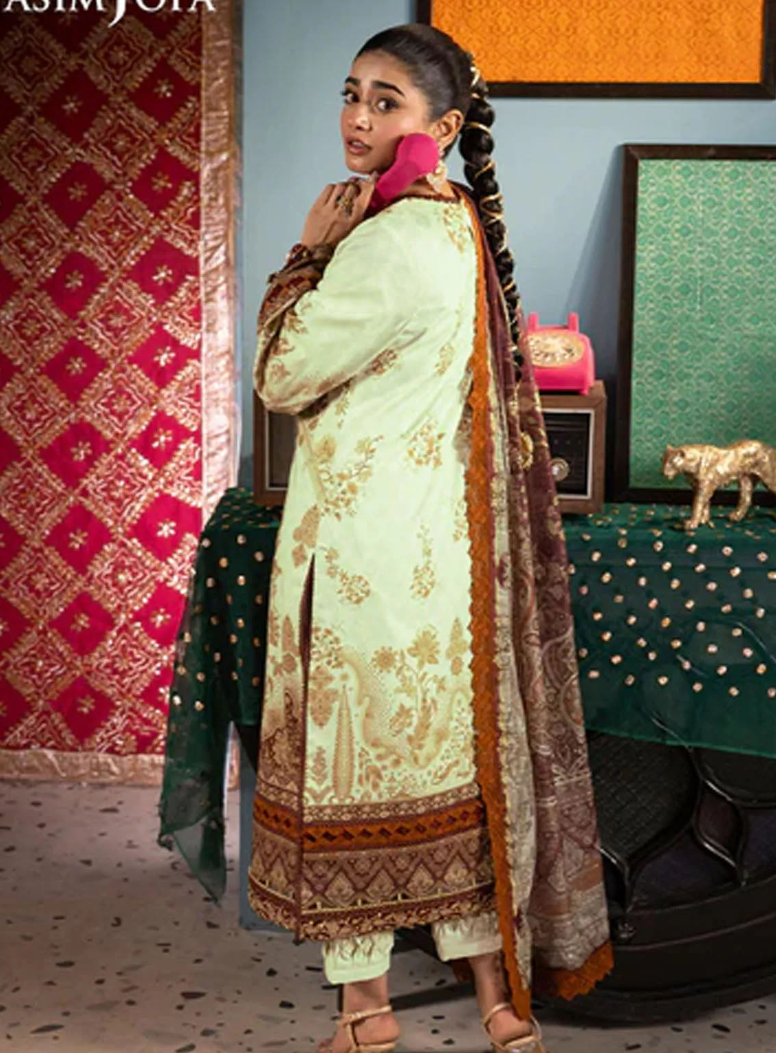 Asra By Asim Jofa Eid Festive Lawn 3 Piece Unstitched Suit AJ24AE AJRA-05 Asra By Asim Jofa Eid Festive Lawn 3 Piece Unstitched Suit AJ24AE AJRA-05
