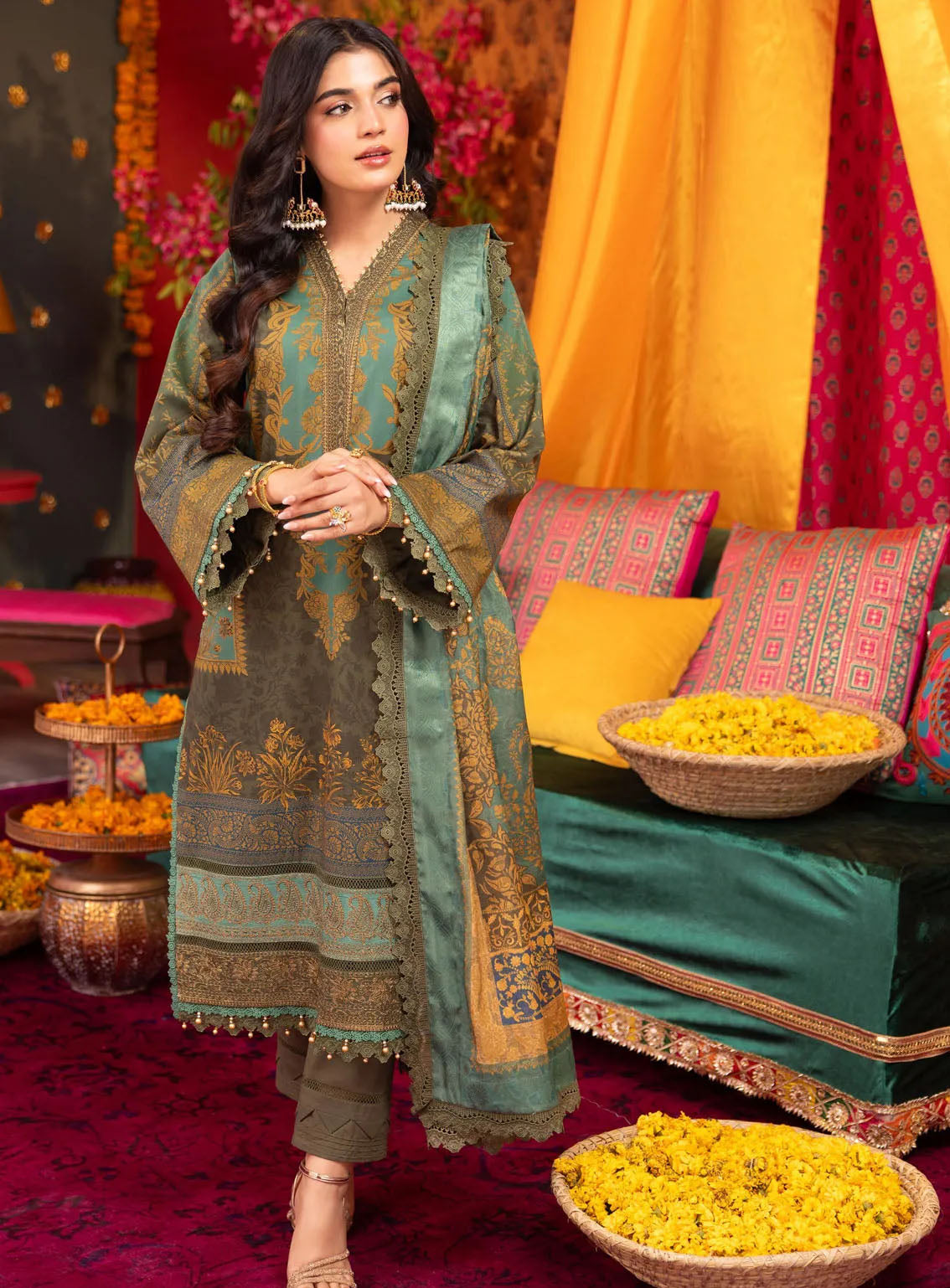 Asra By Asim Jofa Eid Festive Lawn 3 Piece Unstitched Suit AJ24AE AJRA-06 Asra By Asim Jofa Eid Festive Lawn 3 Piece Unstitched Suit AJ24AE AJRA-06