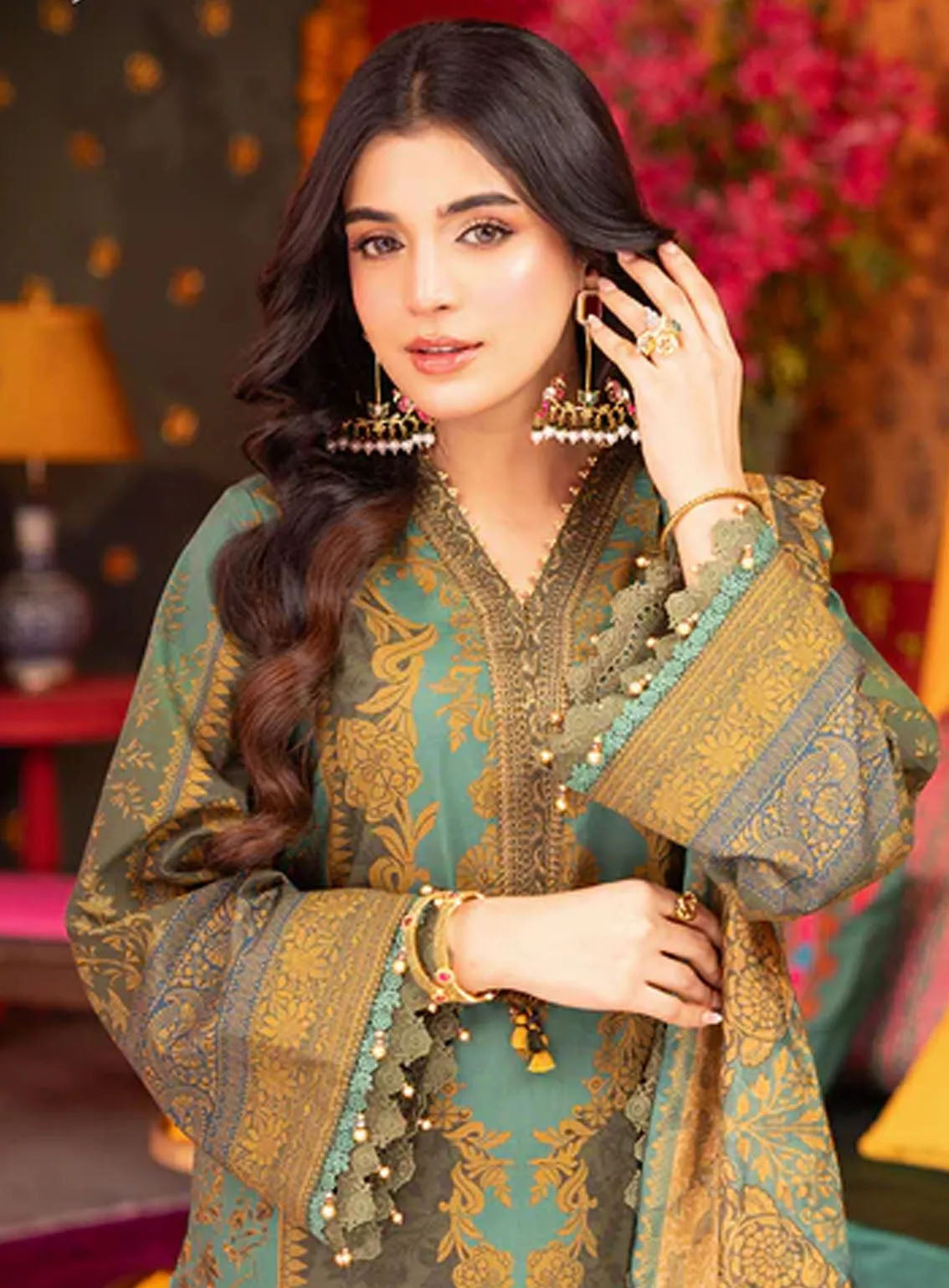 Asra By Asim Jofa Eid Festive Lawn 3 Piece Unstitched Suit AJ24AE AJRA-06 Asra By Asim Jofa Eid Festive Lawn 3 Piece Unstitched Suit AJ24AE AJRA-06