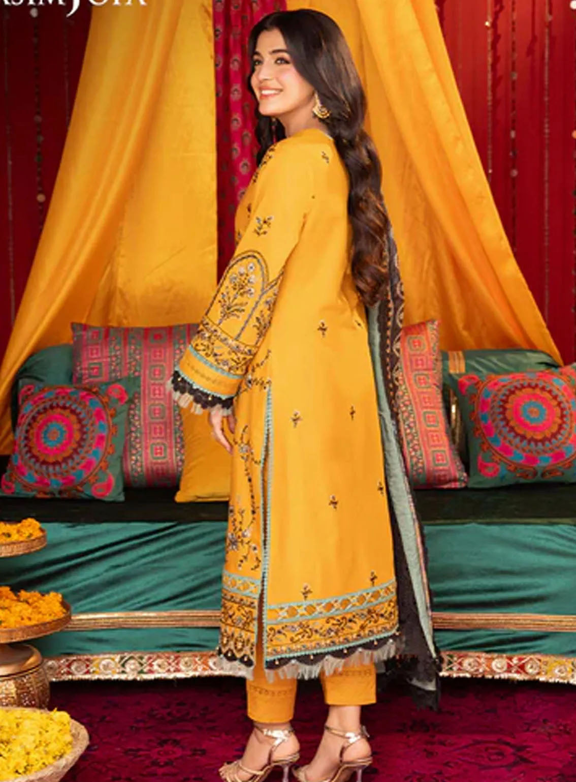 Asra By Asim Jofa Eid Festive Lawn 3 Piece Unstitched Suit AJ24AE AJRA-07 Asra By Asim Jofa Eid Festive Lawn 3 Piece Unstitched Suit AJ24AE AJRA-07