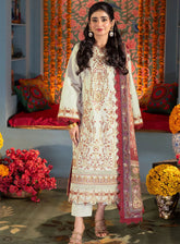 Asra By Asim Jofa Eid Festive Lawn 3 Piece Unstitched Suit AJ24AE AJRA-09