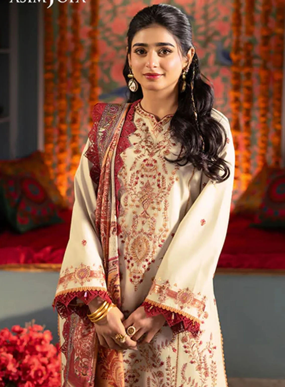 Asra By Asim Jofa Eid Festive Lawn 3 Piece Unstitched Suit AJ24AE AJRA-09 Asra By Asim Jofa Eid Festive Lawn 3 Piece Unstitched Suit AJ24AE AJRA-09
