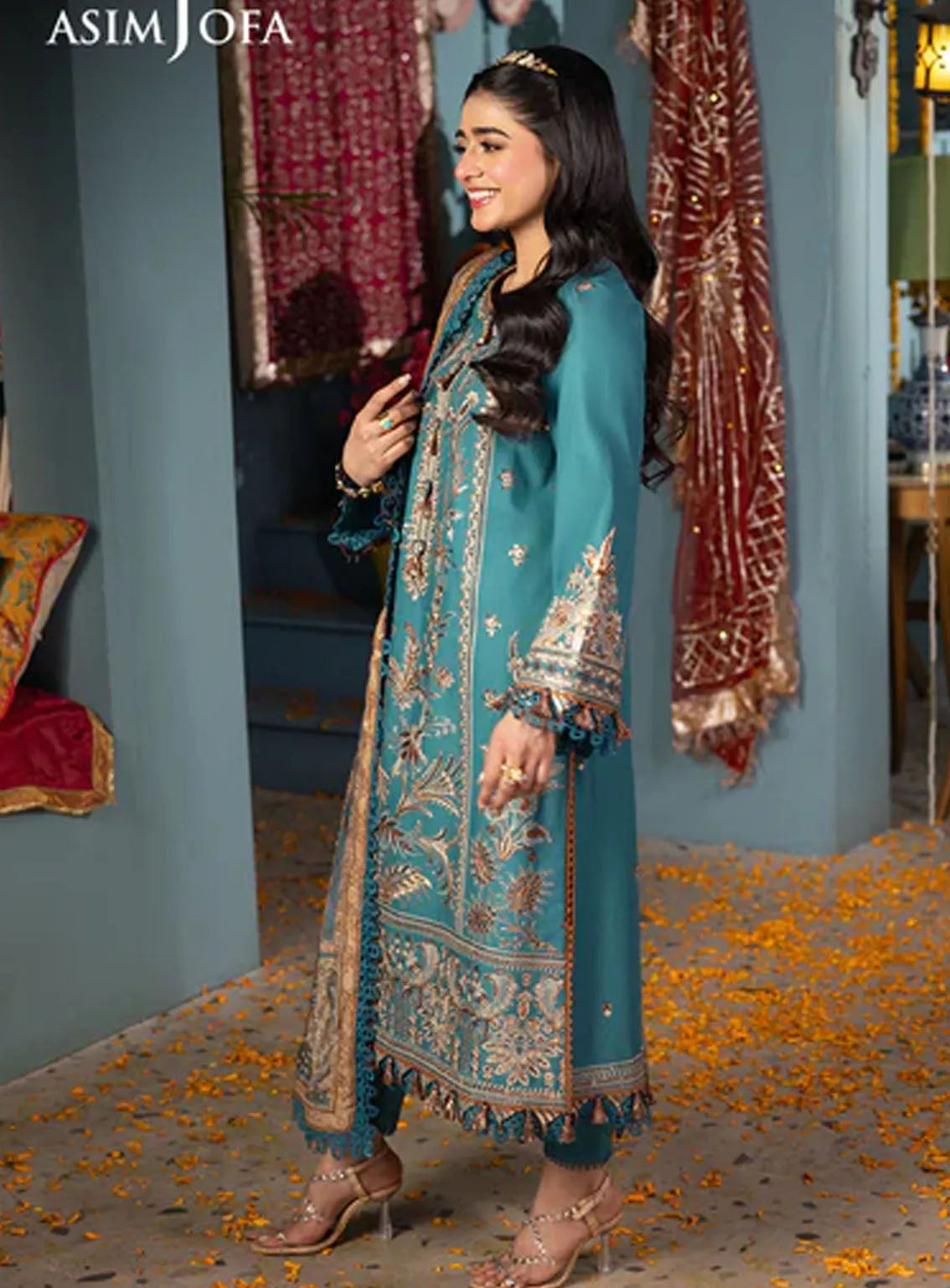Asra By Asim Jofa Eid Festive Lawn 3 Piece Unstitched Suit AJ24AE AJRA-10 Asra By Asim Jofa Eid Festive Lawn 3 Piece Unstitched Suit AJ24AE AJRA-10