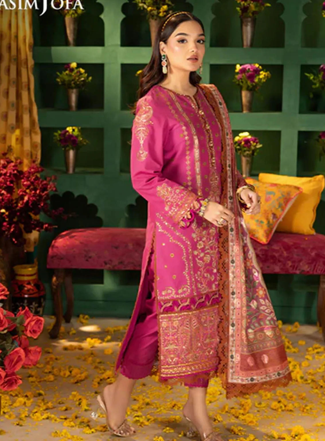 Asra By Asim Jofa Eid Festive Lawn 3 Piece Unstitched Suit AJ24AE AJRA-11 Asra By Asim Jofa Eid Festive Lawn 3 Piece Unstitched Suit AJ24AE AJRA-11