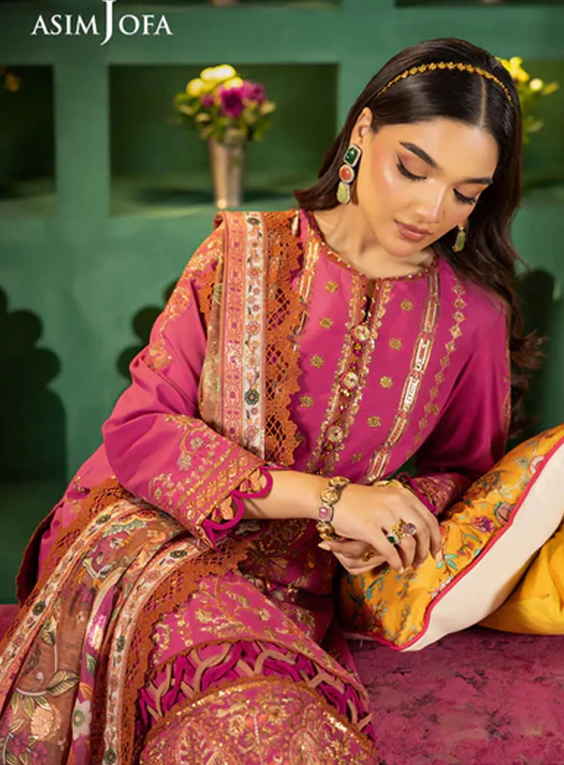 Asra By Asim Jofa Eid Festive Lawn 3 Piece Unstitched Suit AJ24AE AJRA-11 Asra By Asim Jofa Eid Festive Lawn 3 Piece Unstitched Suit AJ24AE AJRA-11