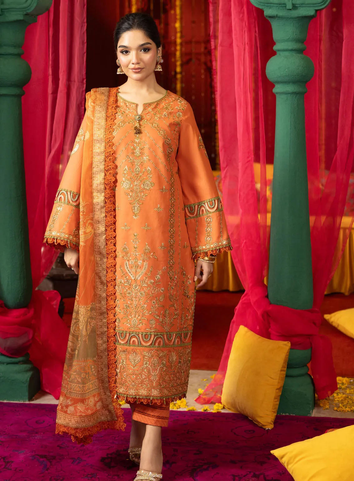 Asra By Asim Jofa Eid Festive Lawn 3 Piece Unstitched Suit AJ24AE AJRA-14 Asra By Asim Jofa Eid Festive Lawn 3 Piece Unstitched Suit AJ24AE AJRA-14