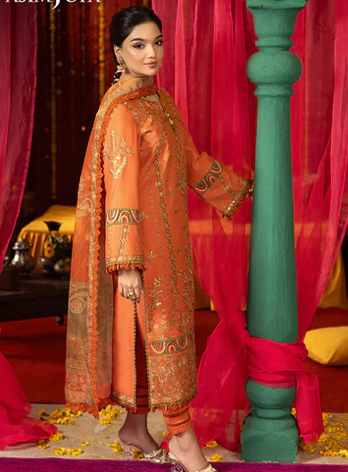 Asra By Asim Jofa Eid Festive Lawn 3 Piece Unstitched Suit AJ24AE AJRA-14 Asra By Asim Jofa Eid Festive Lawn 3 Piece Unstitched Suit AJ24AE AJRA-14