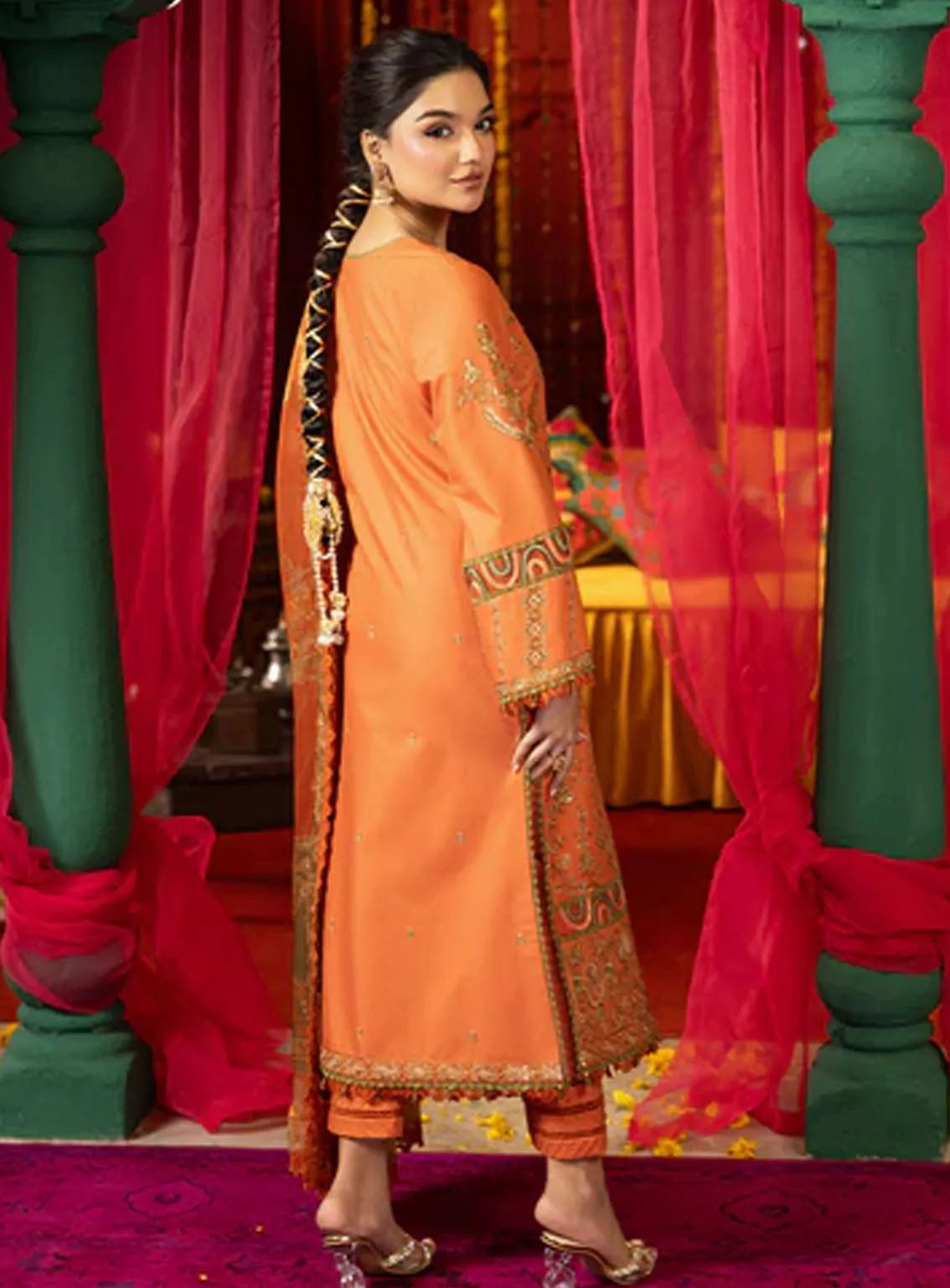 Asra By Asim Jofa Eid Festive Lawn 3 Piece Unstitched Suit AJ24AE AJRA-14 Asra By Asim Jofa Eid Festive Lawn 3 Piece Unstitched Suit AJ24AE AJRA-14