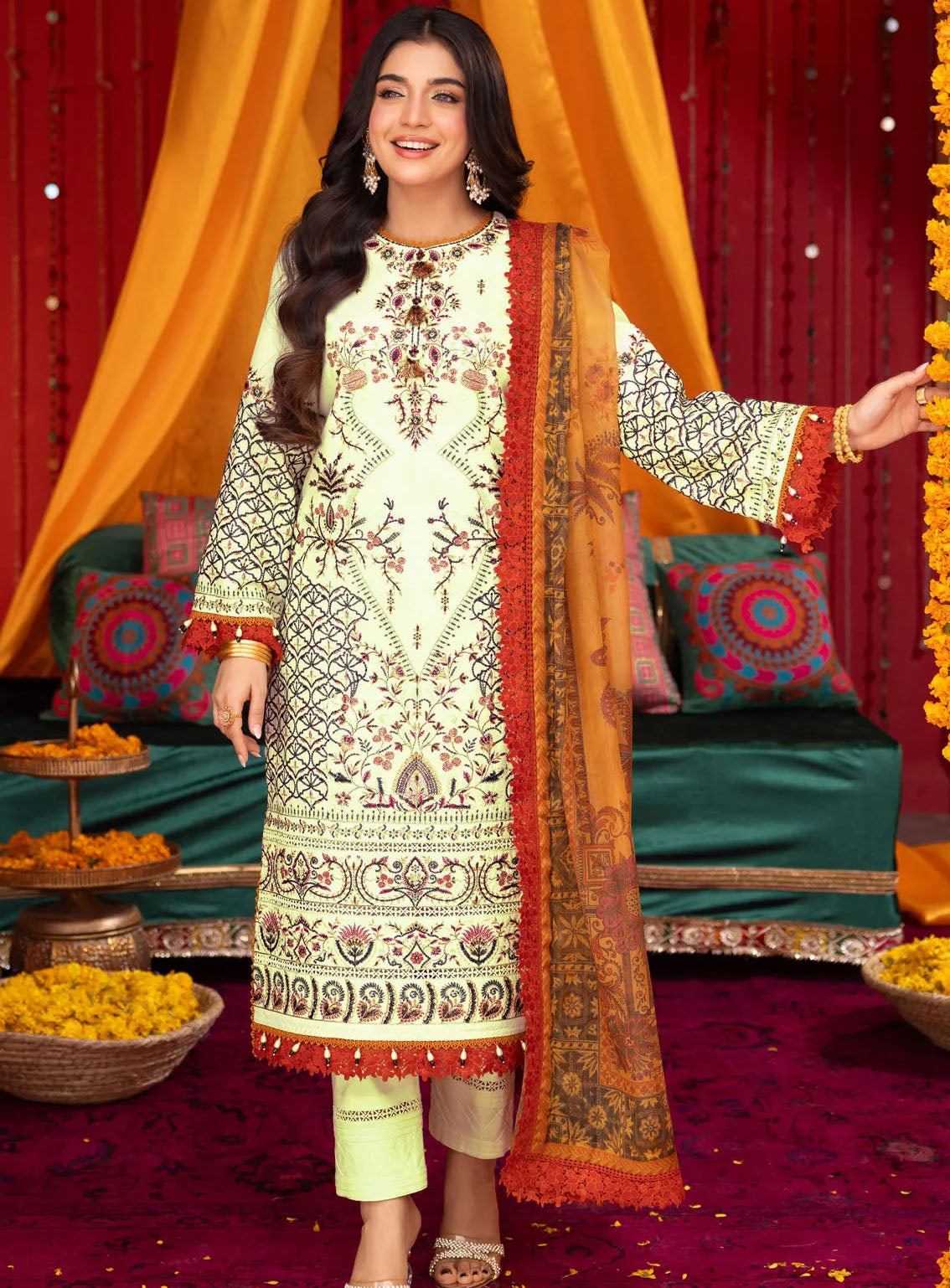 Asra By Asim Jofa Eid Festive Lawn 3 Piece Unstitched Suit AJ24AE AJRA-15 Asra By Asim Jofa Eid Festive Lawn 3 Piece Unstitched Suit AJ24AE AJRA-15