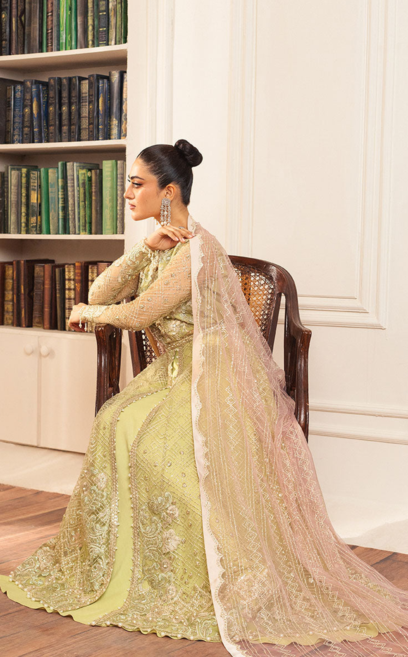 Aura By Mushq Embroidered Net 4 Piece Unstitched Suit MQ24HA D-02 WASABI Aura By Mushq Embroidered Net 4 Piece Unstitched Suit MQ24HA D-02 WASABI