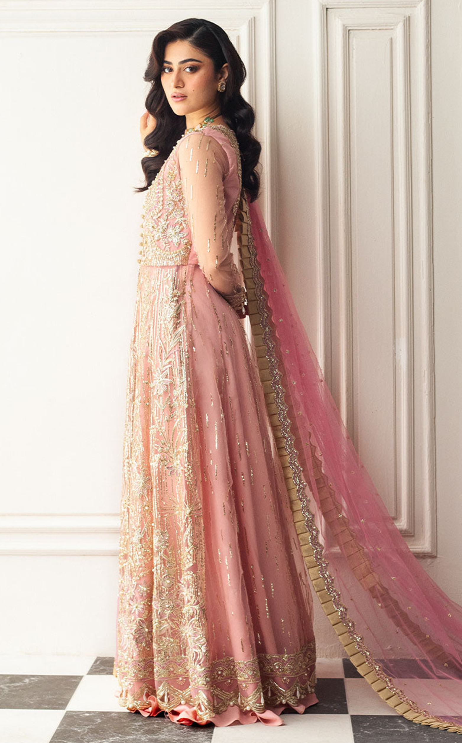 Aura By Mushq Embroidered Net 4 Piece Unstitched Suit MQ24HA D-08 AMARANTH Aura By Mushq Embroidered Net 4 Piece Unstitched Suit MQ24HA D-08 AMARANTH