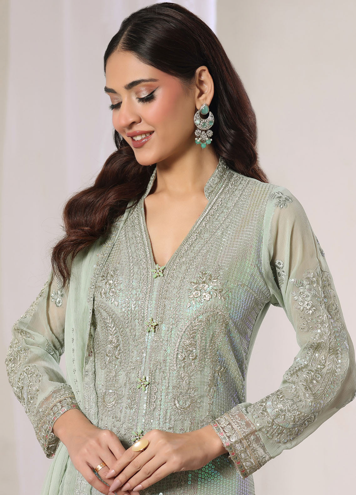 Aura By Soghat Creation Luxury Embroidered Chiffon 3 Piece Unstitched Suit SC26A D-LC-03 Aura By Soghat Creation Luxury Embroidered Chiffon 3 Piece Unstitched Suit SC26A D-LC-03