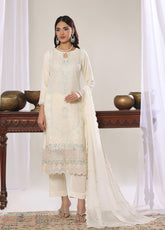 Aura By Soghat Creation Luxury Embroidered Chiffon 3 Piece Unstitched Suit SC26A D-LC-05