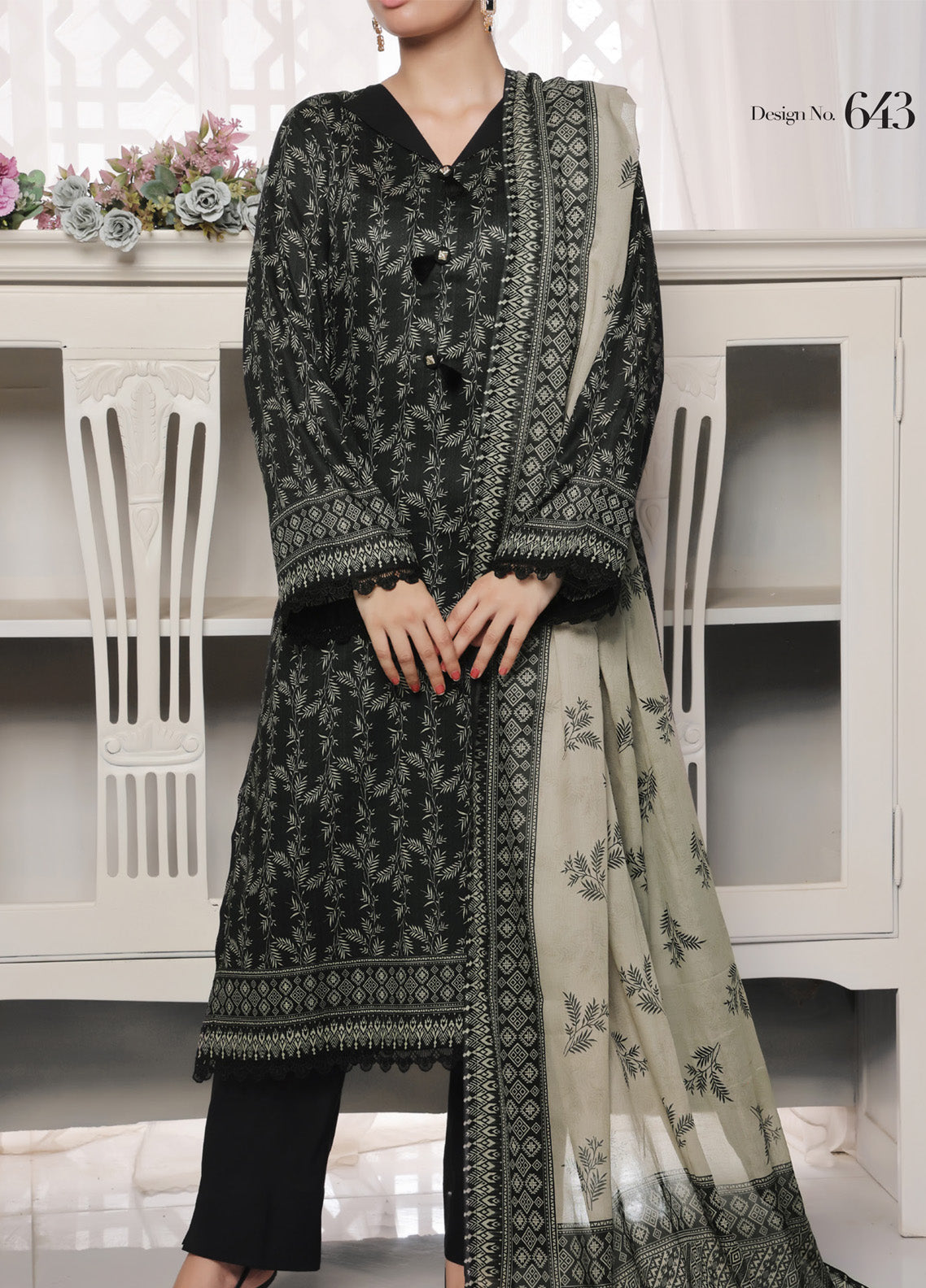 Ayesha Alishba By VS Textile Printed Lawn 3 Piece Unstitched Suit VS25AAPL D-643 Ayesha Alishba By VS Textile Printed Lawn 3 Piece Unstitched Suit VS25AAPL D-643