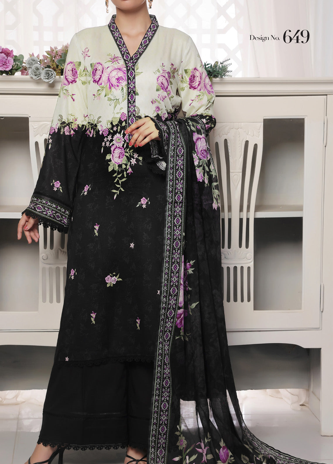 Ayesha Alishba By VS Textile Printed Lawn 3 Piece Unstitched Suit VS25AAPL D-649 Ayesha Alishba By VS Textile Printed Lawn 3 Piece Unstitched Suit VS25AAPL D-649