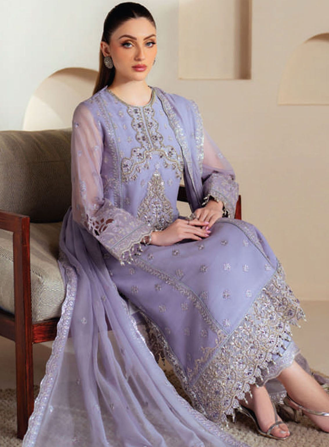 Aymal By Alizeh Embroidered Chiffon 3 Piece Unstitched Suit AF25A D-4041 MARINE Aymal By Alizeh Embroidered Chiffon 3 Piece Unstitched Suit AF25A D-4041 MARINE