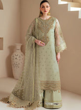 Aymal By Alizeh Embroidered Chiffon 3 Piece Unstitched Suit AF25A D-4042 ALISH