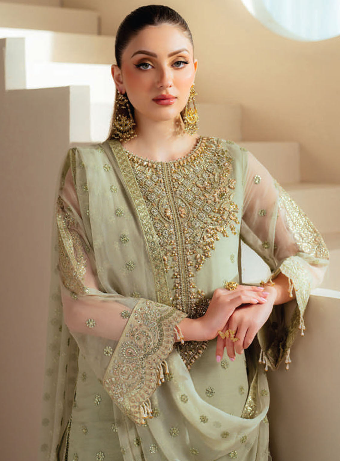 Aymal By Alizeh Embroidered Chiffon 3 Piece Unstitched Suit AF25A D-4042 ALISH Aymal By Alizeh Embroidered Chiffon 3 Piece Unstitched Suit AF25A D-4042 ALISH