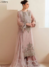 Aymal By Alizeh Embroidered Chiffon 3 Piece Unstitched Suit AF25A D-4045 SIRA
