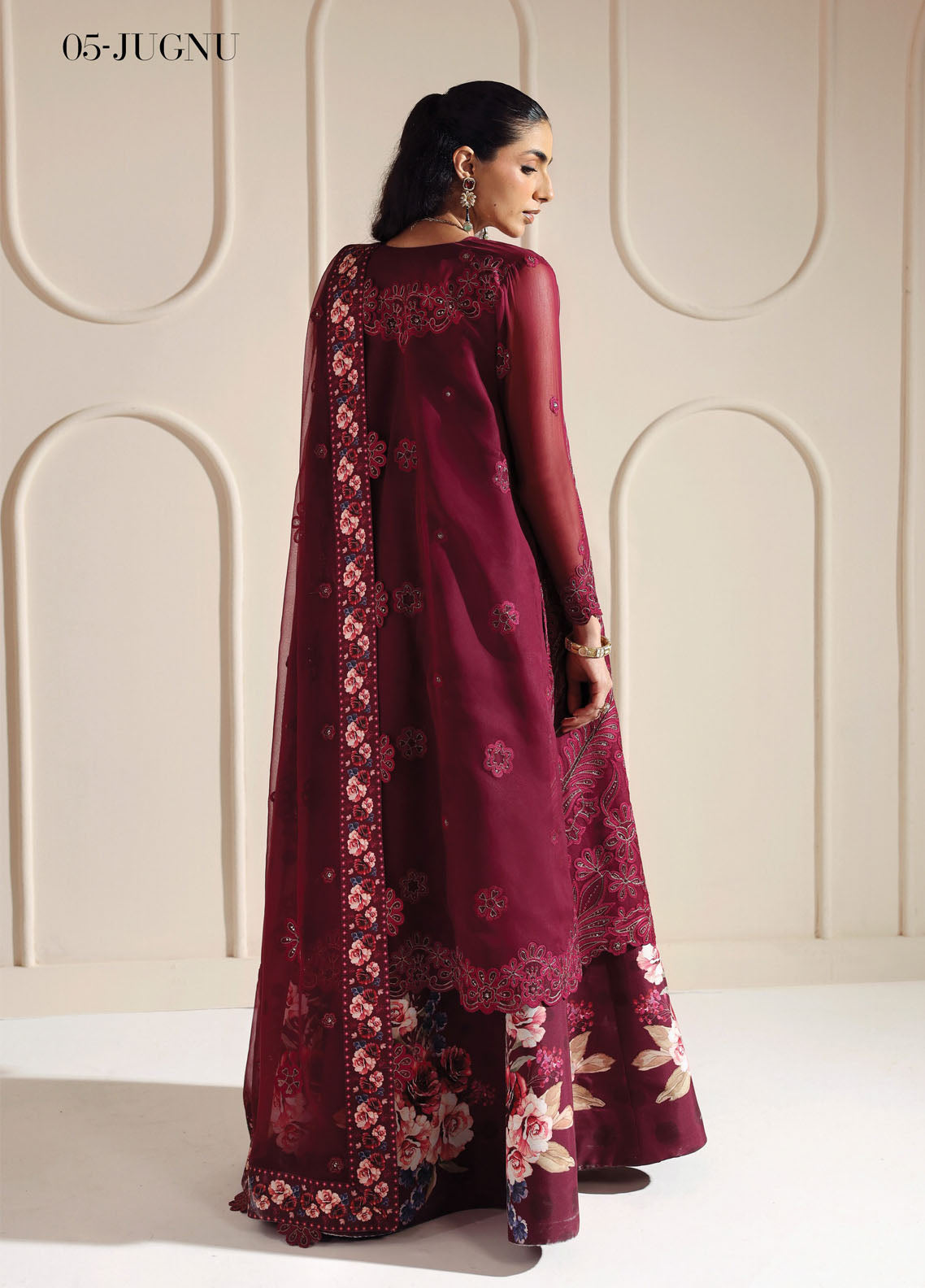 Aymal By Alizeh Fashion Luxury Embroidered Chiffon 3 Piece Unstitched Suit AF25AV2 D-05 JUGNU Aymal By Alizeh Fashion Luxury Embroidered Chiffon 3 Piece Unstitched Suit AF25AV2 D-05 JUGNU